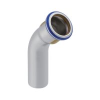 Mapress Stainless Steel Elbow w/ Plain End Gas 45 15mm