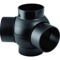 Geberit HDPE double branchball 88.5°, connections 135° offset: d=63mm, d1=63mm