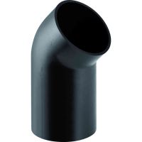 Geberit HDPE bend with large leg: 45°, d=75mm