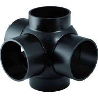 Geberit HDPE triple branchball 88.5°, connections 90° offset: d=75mm, d1=75mm