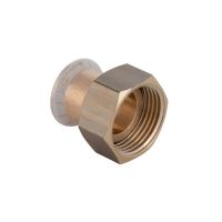 Mapress Copper Adpt w/ Union Nut FKM 15mm G3/4"