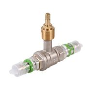 Flamco MultiSkin Metallic Press - Ball valve with MultiSkin connection to embed - 20mm