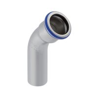 Mapress Stainless Steel Elbow w/ Plain End Si-Free 45 15mm
