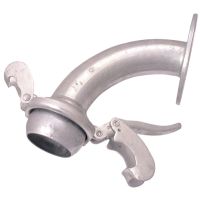 Galvanised Male Flanged 90 Degree Bend NP16 89mm