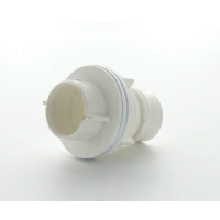 Marley White Waste O/Flow Straight Tank Connector 21.5mm