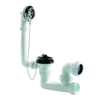 Multikwik White Bath Trap with Access and Plug 40mm