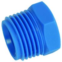 Tefen Nylon Blue Male Blanking Plug Male BSPT 1/8"