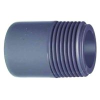 TP PVC-U Barrel Nipple Plain/ Threaded 1/2"