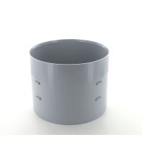 Marley Grey Straight Coupling Double Solvent Socket 82mm
