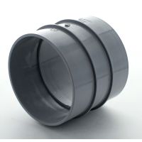 Marley Grey Straight Coupling Double Solvent Socket 110mm