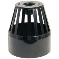 FloPlast Black PVC-U SP302 Vent Terminal 110mm