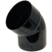 FloPlast Black PVC-U SP435 45 Deg Bottom Offset Bend 110mm