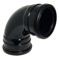 FloPlast Black PVC-U SP561 92.5 Deg Double Socket Bend 110mm