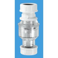 McAlpine Wht Tundish 19/23mm Inlet 1 1/4" Outlet