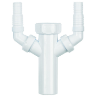 Multikwik White Height Adjuster Double Nozzle 40mm