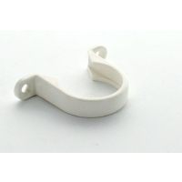Marley White Waste ABS Saddle Pipe Clip 40mm