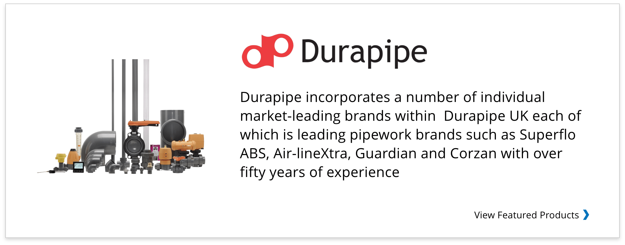 Durapipe company banner
